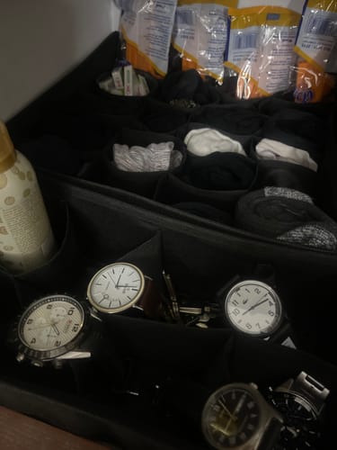 Customer photo review of Qoolish 4-Pack Undergarments Drawer Organizers (Available in 5 Colors)