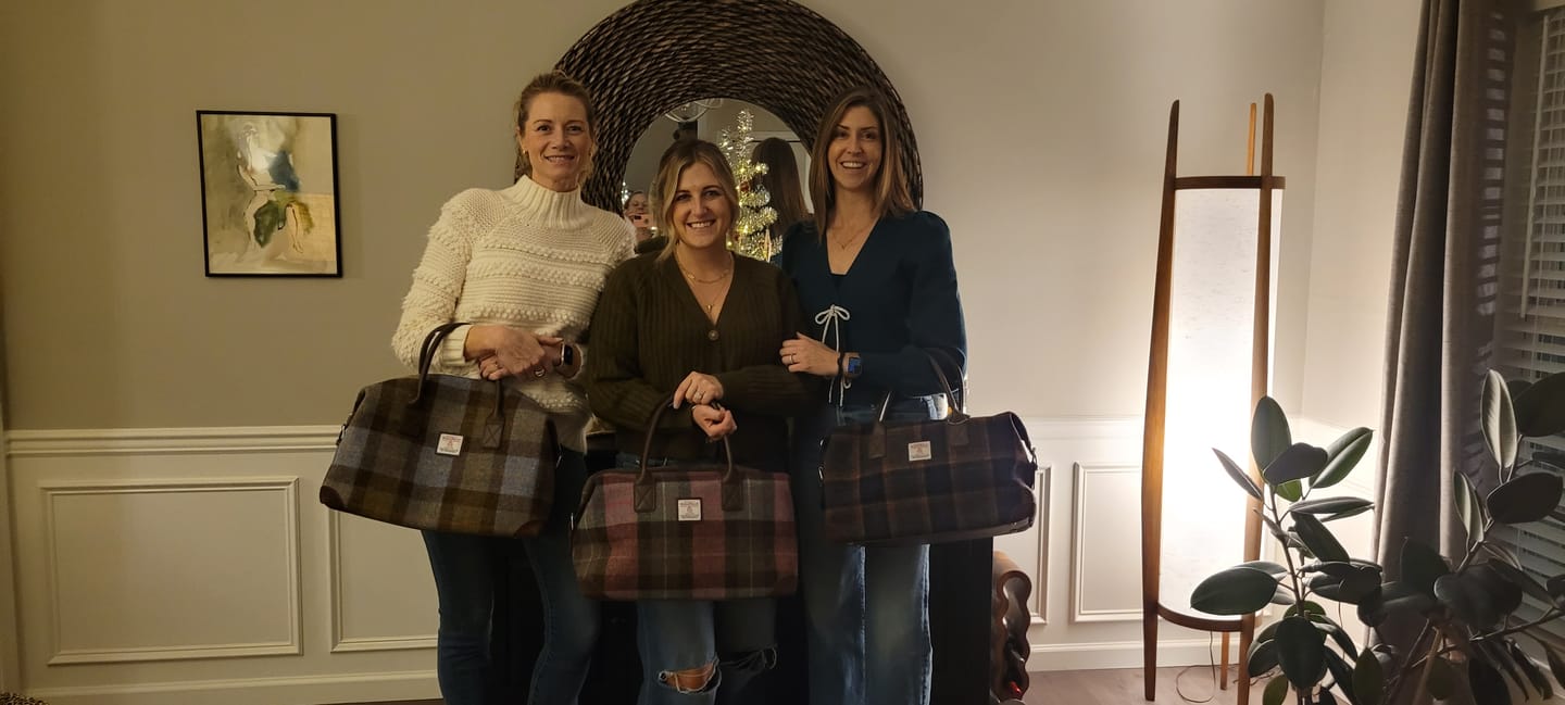 Customer photo review of Harris Tweed Overnight Bag