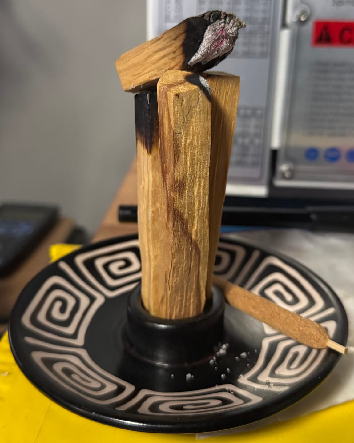 Customer photo review of Palo Santo Smudging Sticks Premium 100 Grams (Approximately 15-20 Sticks)