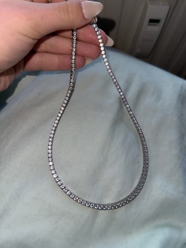Customer photo review of ICE BREAKER CHAIN. - 3MM WHITE GOLD
