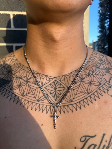 Customer photo review of Cuban Chain (White Gold) 4mm