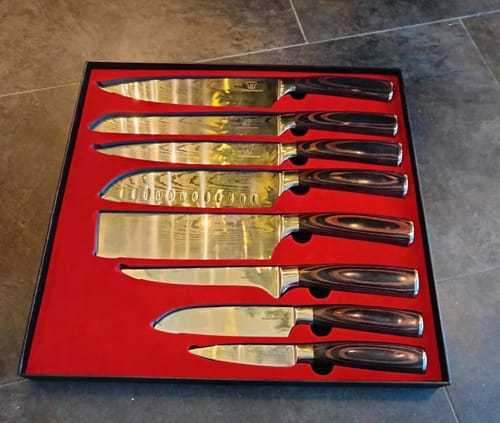 Customer photo review of Asiatisches Messerset 8-teilig + Gratis Kochkurs & e-Buch