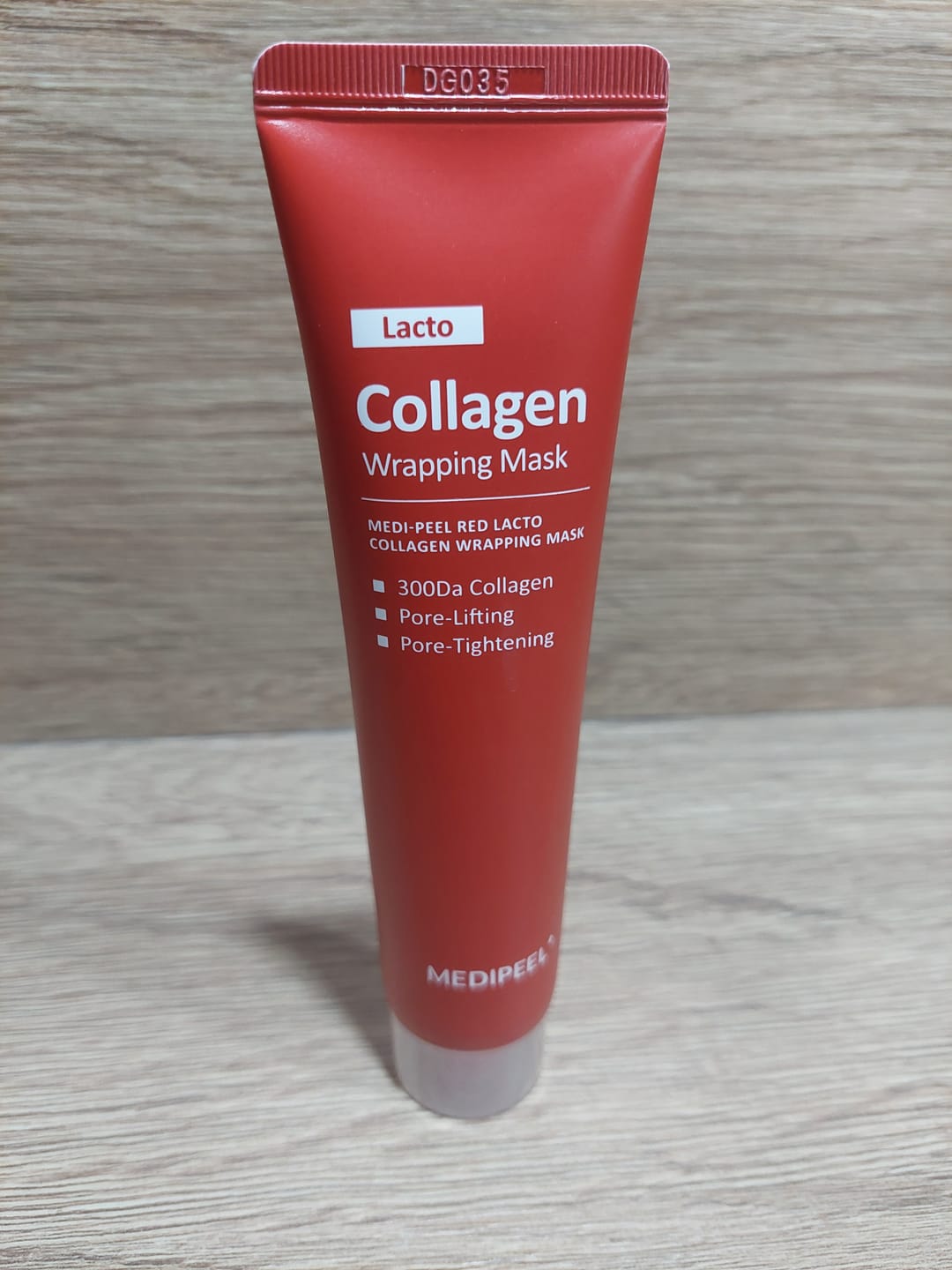 Customer photo review of Maska-plēve poru sašaurināšanai ar kolagēnu Medi-Peel Red Lacto Collagen Wrapping Mask