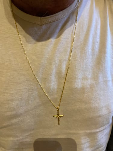 Customer photo review of Collana Fune Corda in Oro 18kt 2 mm