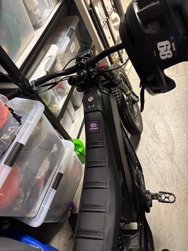 Customer photo review of Custom Seat Cover: Talaria XXX
