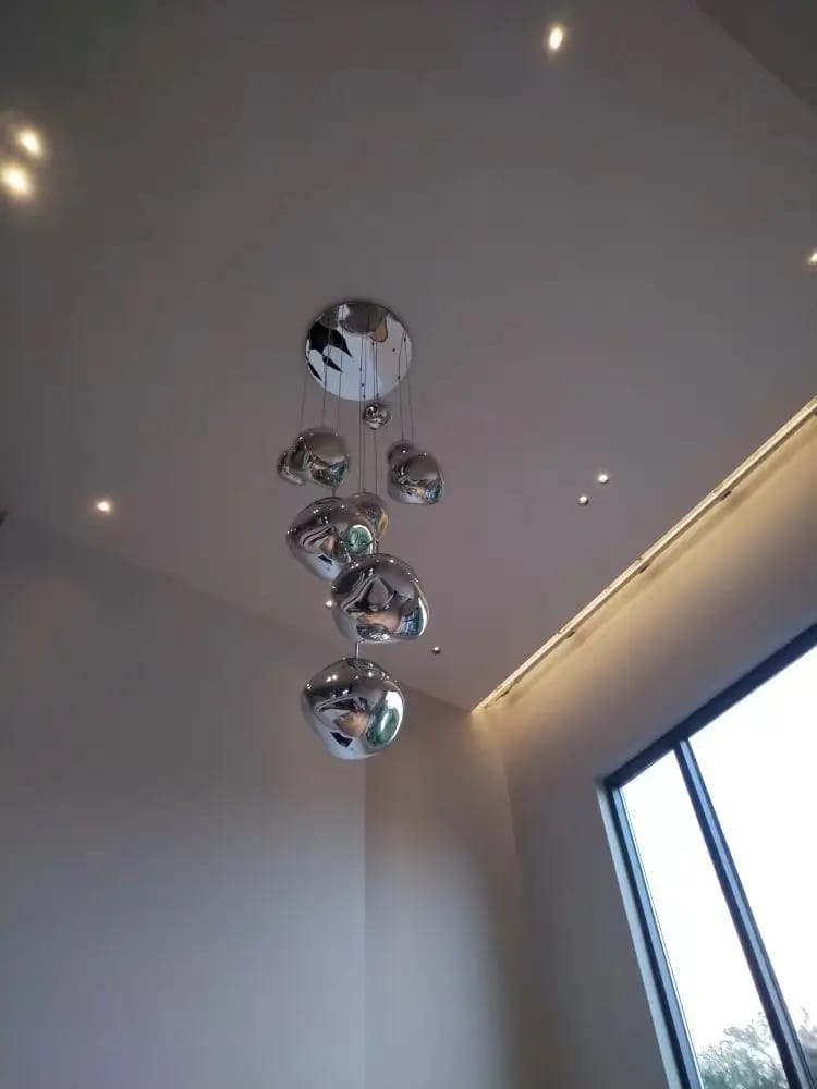 Customer photo review of Lava Bubble Pendant Chandelier