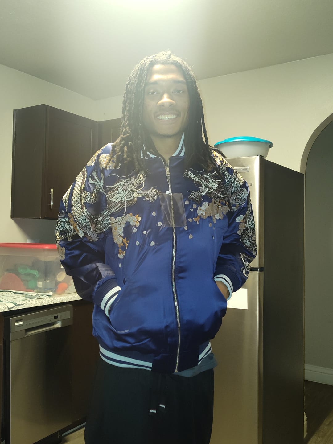 Customer photo review of Double Dragon & Phoenix Sukajan Souvenir Jacket