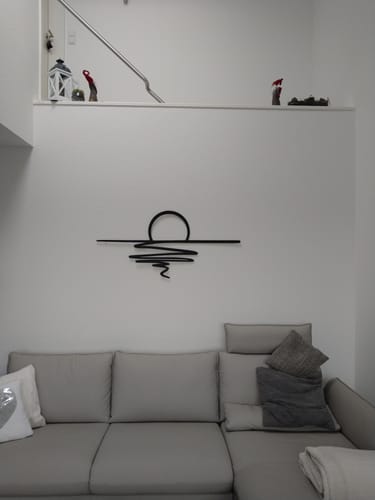 Customer photo review of Décoration murale en métal - Coucher du soleil
