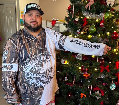 Customer photo review of Musky (Muskie) Fishing performance fishing shirt UV protection customize gift for Fishing lovers NQS657