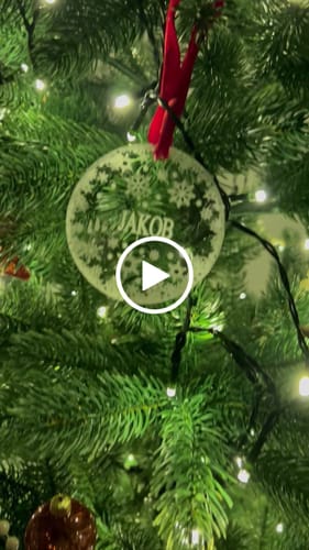 Customer video review of Weihnachtsdeko mit Schneeflocken