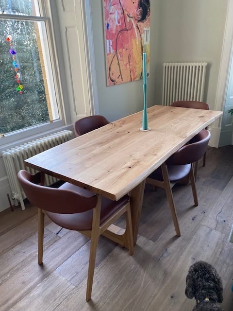 Customer photo review of Lilian Extendable Dining Table in Solid Oak