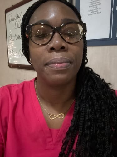Customer photo review of Infinity Name Necklace