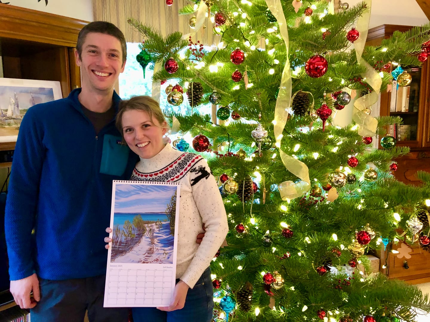 Customer photo review of Michigan 2025 Wall Calendar - Tranquil Waters