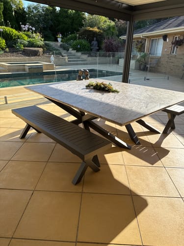 Customer photo review of Varga Outdoor Bench Seat 180cm