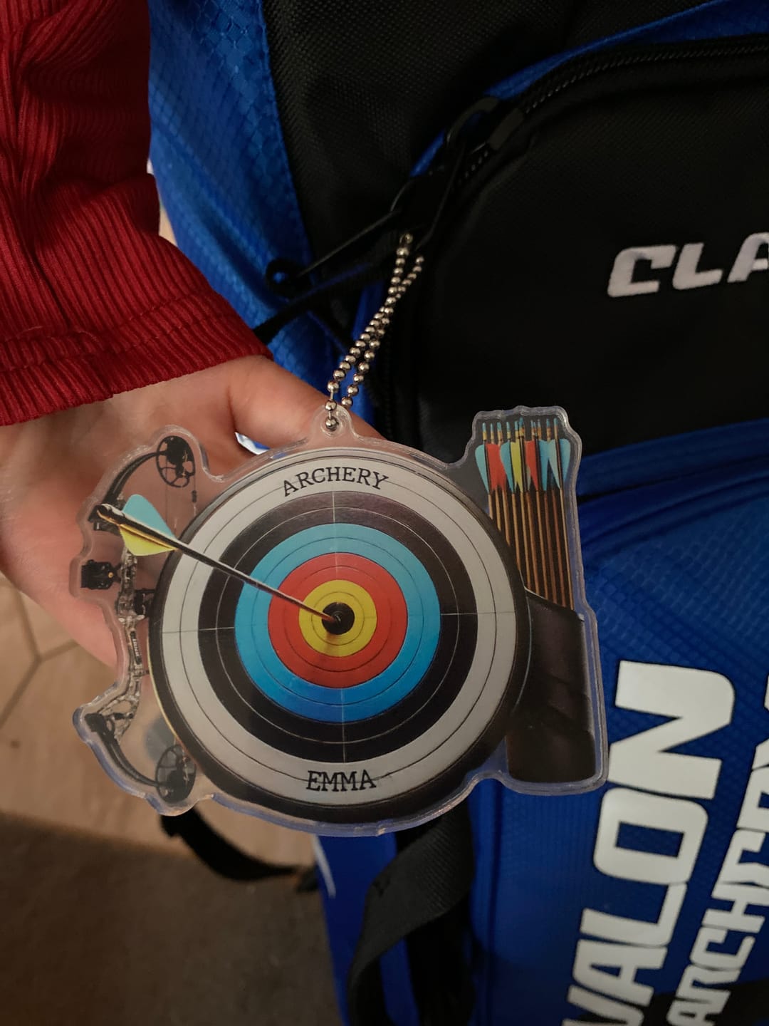 Customer photo review of Archery Ornament, Personalized Ornament