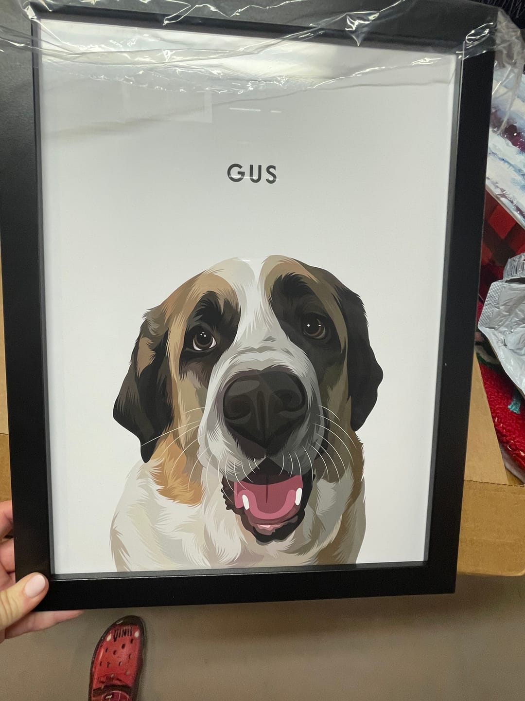 Customer photo review of Custom Pet Portrait Mug
