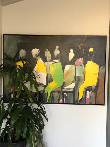 Customer photo review of People Canvas Art #PE086