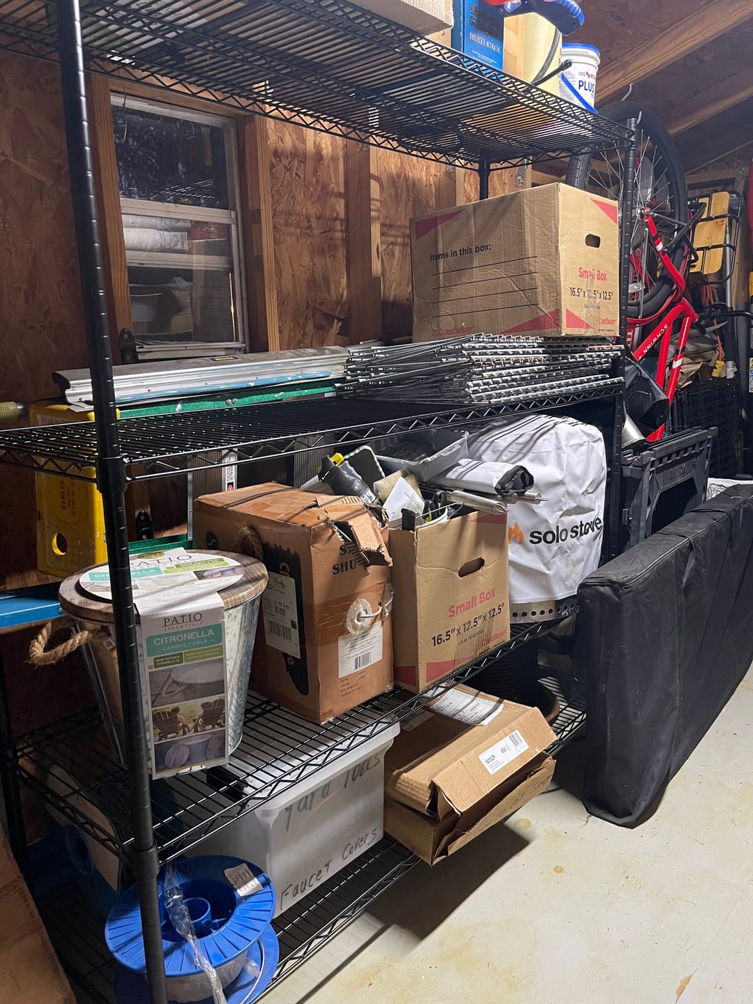 Customer photo review of REIBII 60” W Wire Shelving Units, 2399lbs Adjustable Steel Shelving Racks, Storage Shelves for Pantry Kitchen Commercial