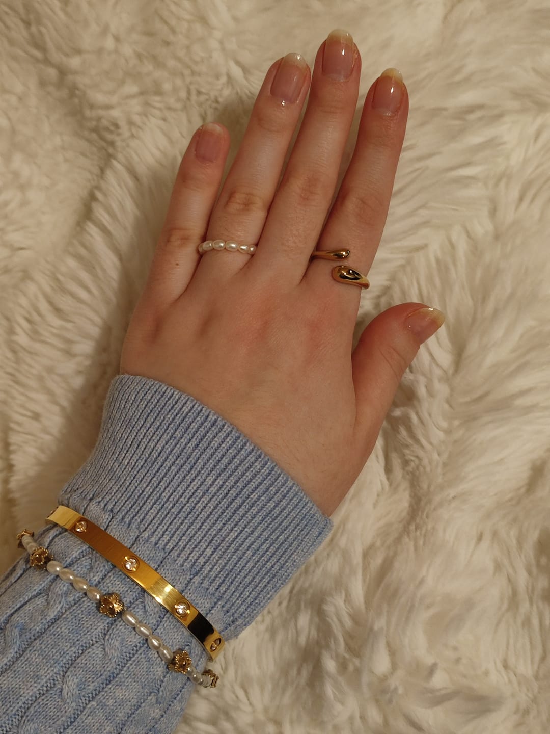 Customer photo review of Arianna Armreif | 18K vergoldet