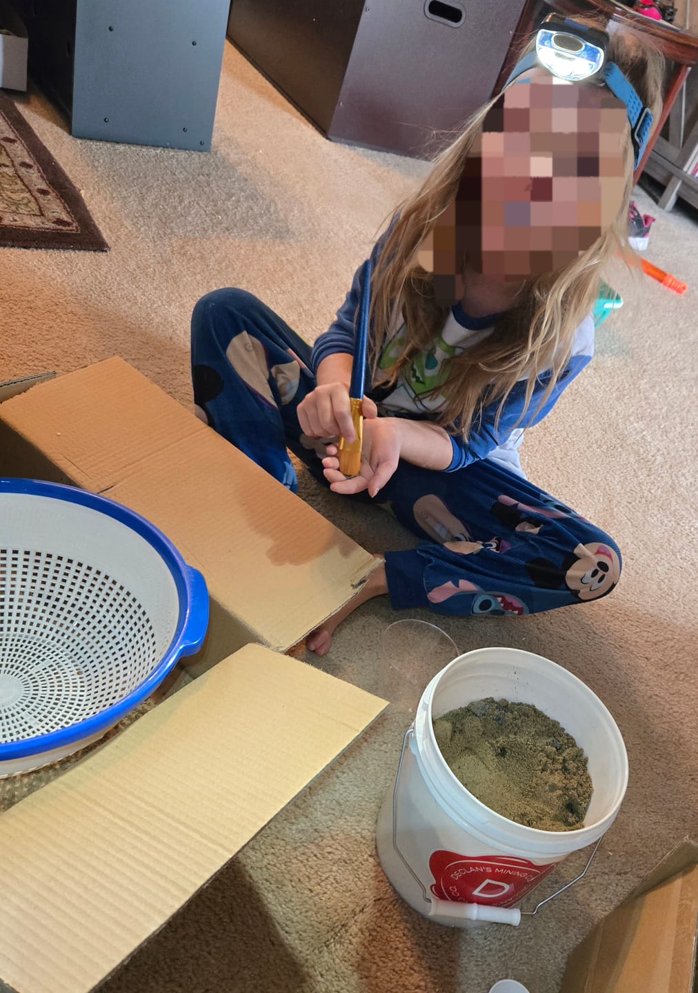 Customer photo review of Declan's Mining Bucket