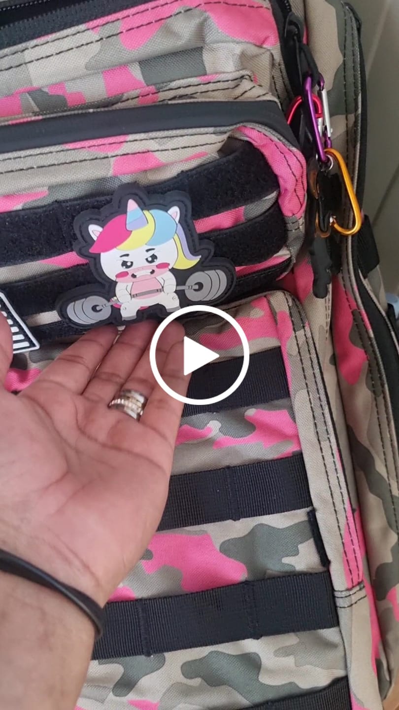 Customer video review of Parche Unicornio Bodybuilder
