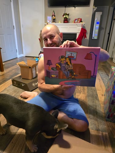 Customer photo review of Horizontal Canvas Size