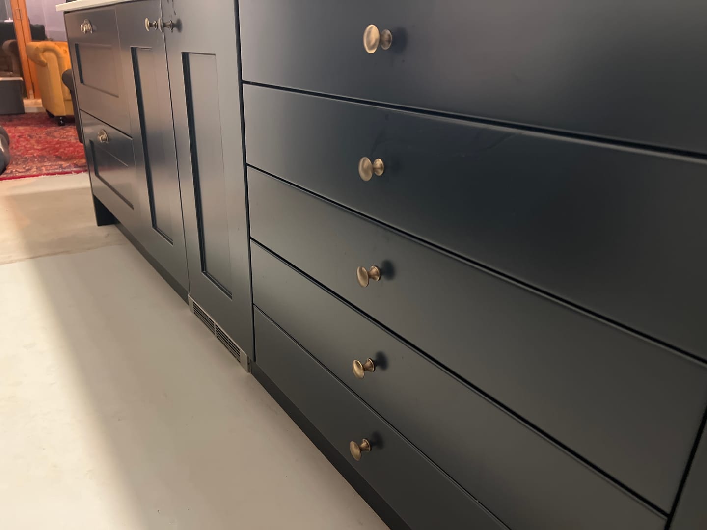 Customer photo review of Classic Aged Brass Cupboard Handles