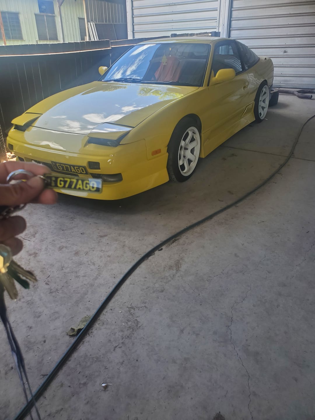 Customer photo review of QLD Colour Licence Plate Custom Keychain