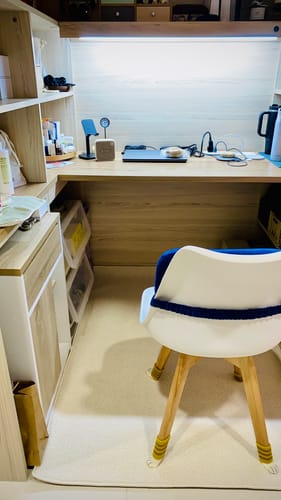 淨遙 review of 抗污防水好清理 法式奶油色純色菠蘿紋地毯 image 1 out of 2