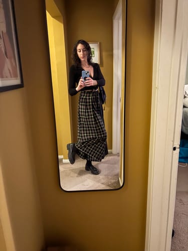 Customer photo review of FRIDA PANTS | STRIKE CHEX X STRIKE STRIPE