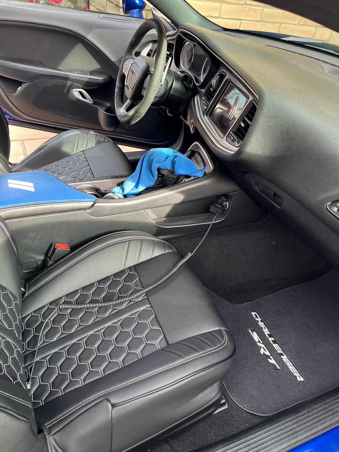 Customer photo review of 2015+ Dodge Challenger Custom Performance Seat Covers