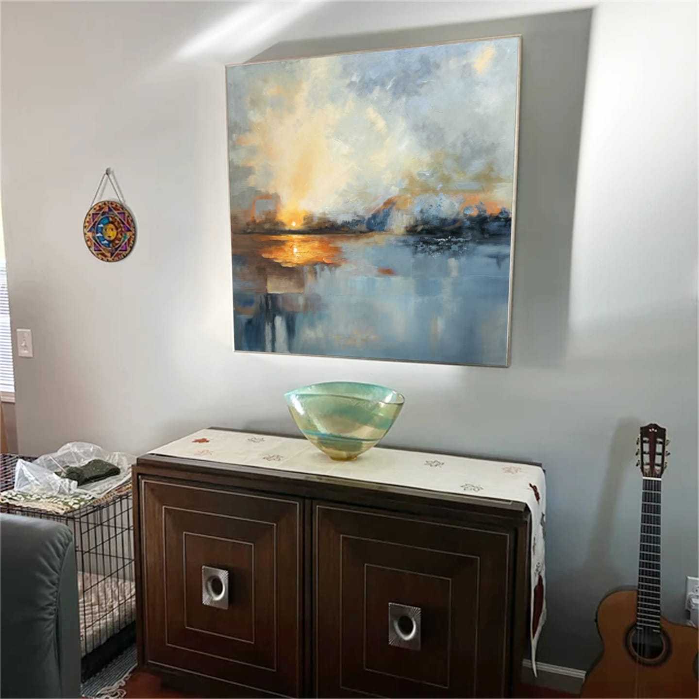 Customer photo review of Abstract Painting Canvas #AP074