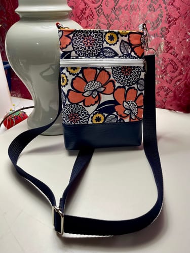 Customer photo review of Wanderlust Phone Bag Pattern