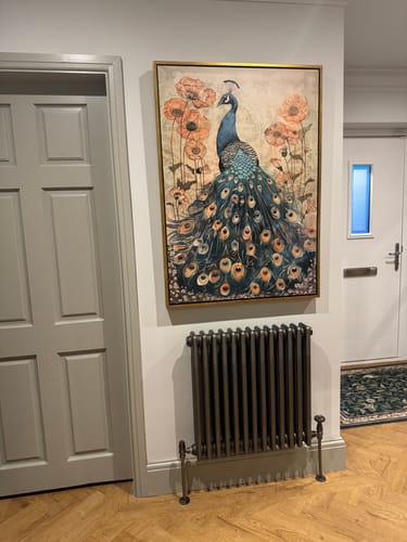 Customer photo review of Vintage Peacock No2 Print