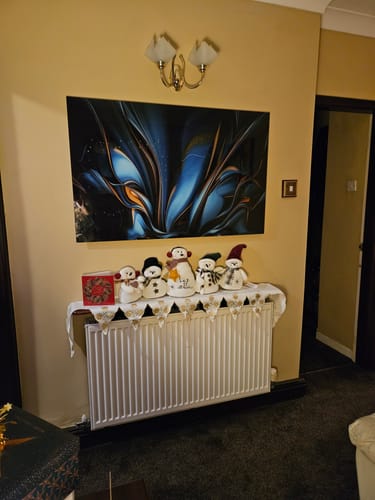 Customer photo review of Flowery Abstract