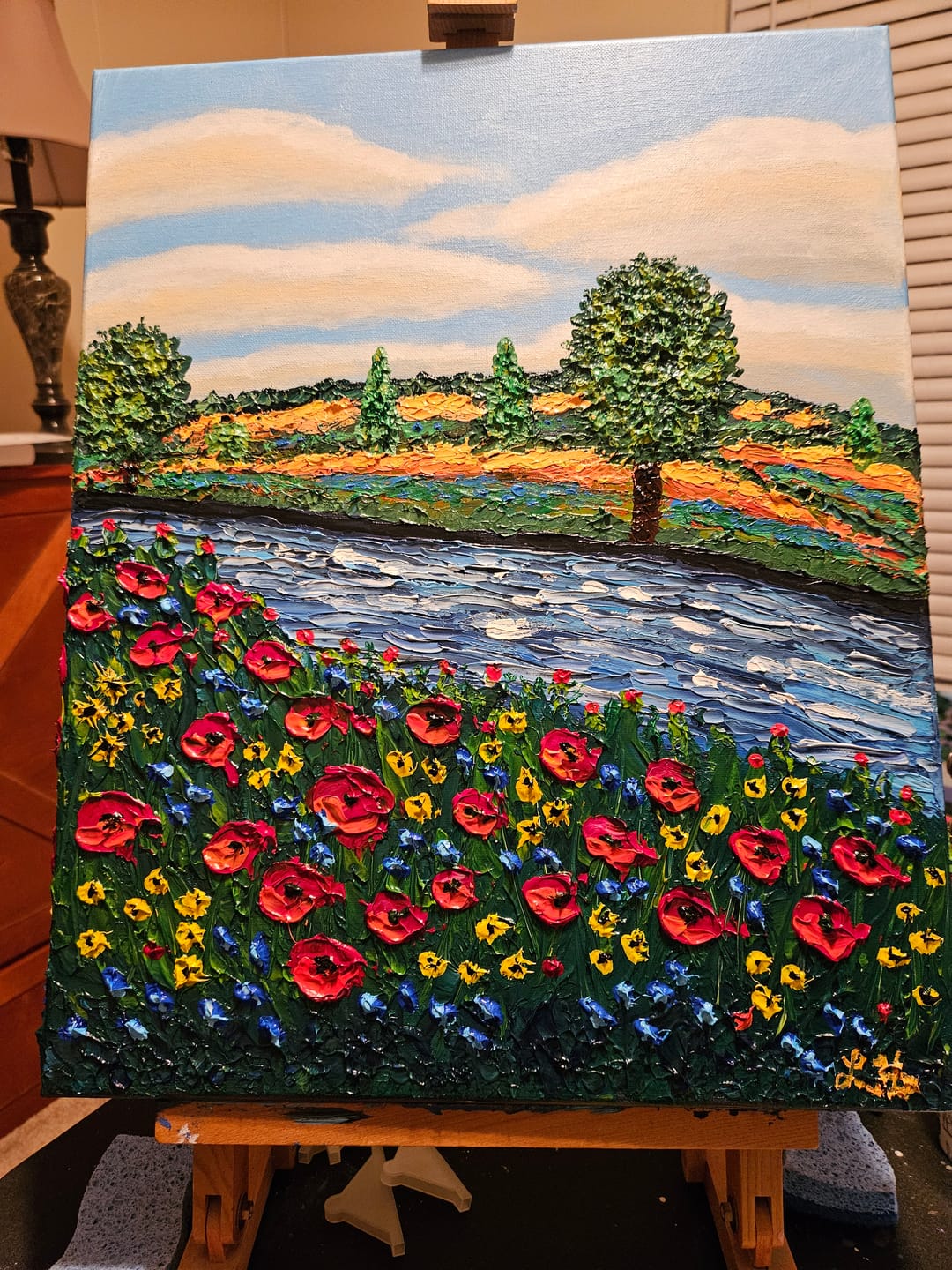 Customer photo review of DabblePaints™️ Yellow Ochre — Thick-Body Acrylic Paint