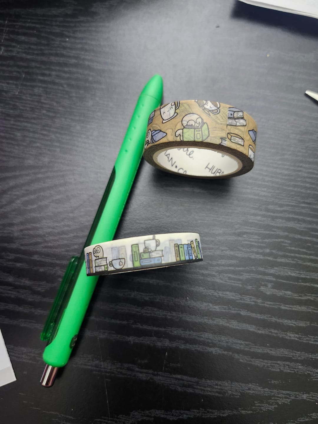 Customer photo review of Cozy Bookworm Washi Tapes (Set of 2)