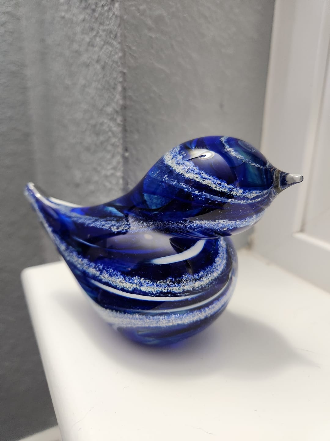 Customer photo review of Colorful Glass Birds with Cremation Ash