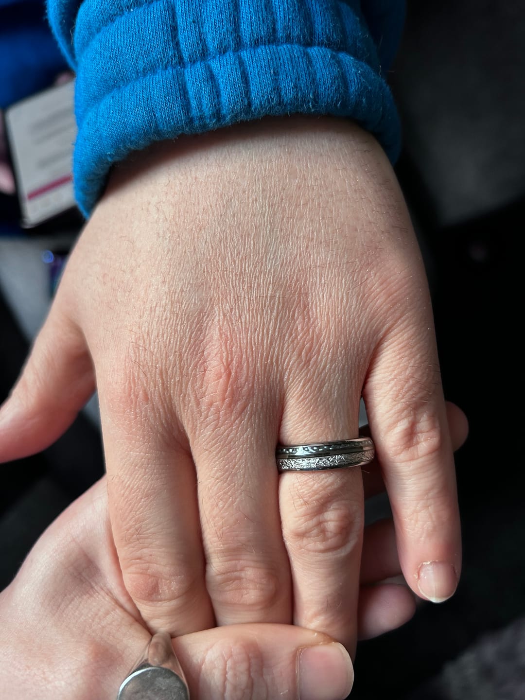 Customer photo review of The Steely Blue 6mm Wonder Ring
