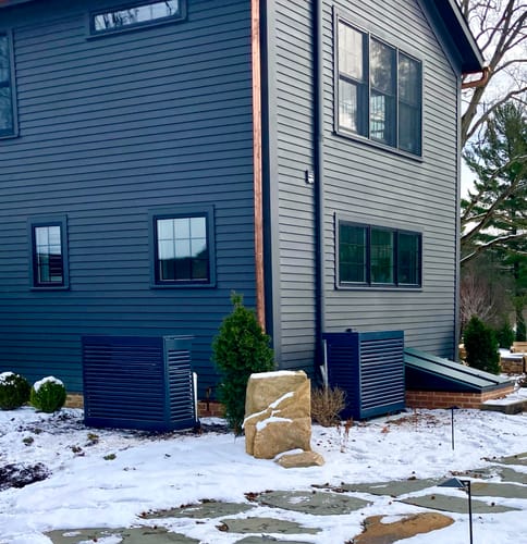 Customer photo review of Mini-Split AC Cover - Charcoal