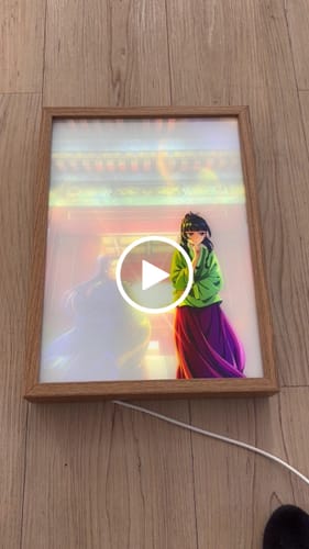 Customer video review of The Apothecary Diaries LED Light up Painting Frame - Glowing Frame
