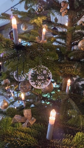 Customer photo review of Weihnachtsdeko mit Schneeflocken