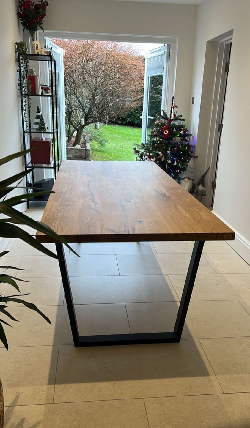 Customer photo review of Lilian Extendable Dining Table in Solid Oak