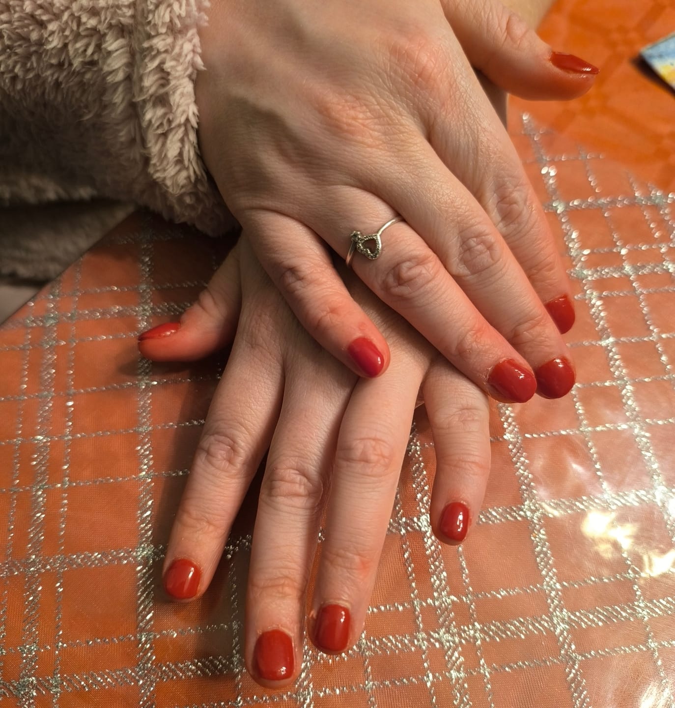 Customer photo review of Christmas Red Dipping Powder