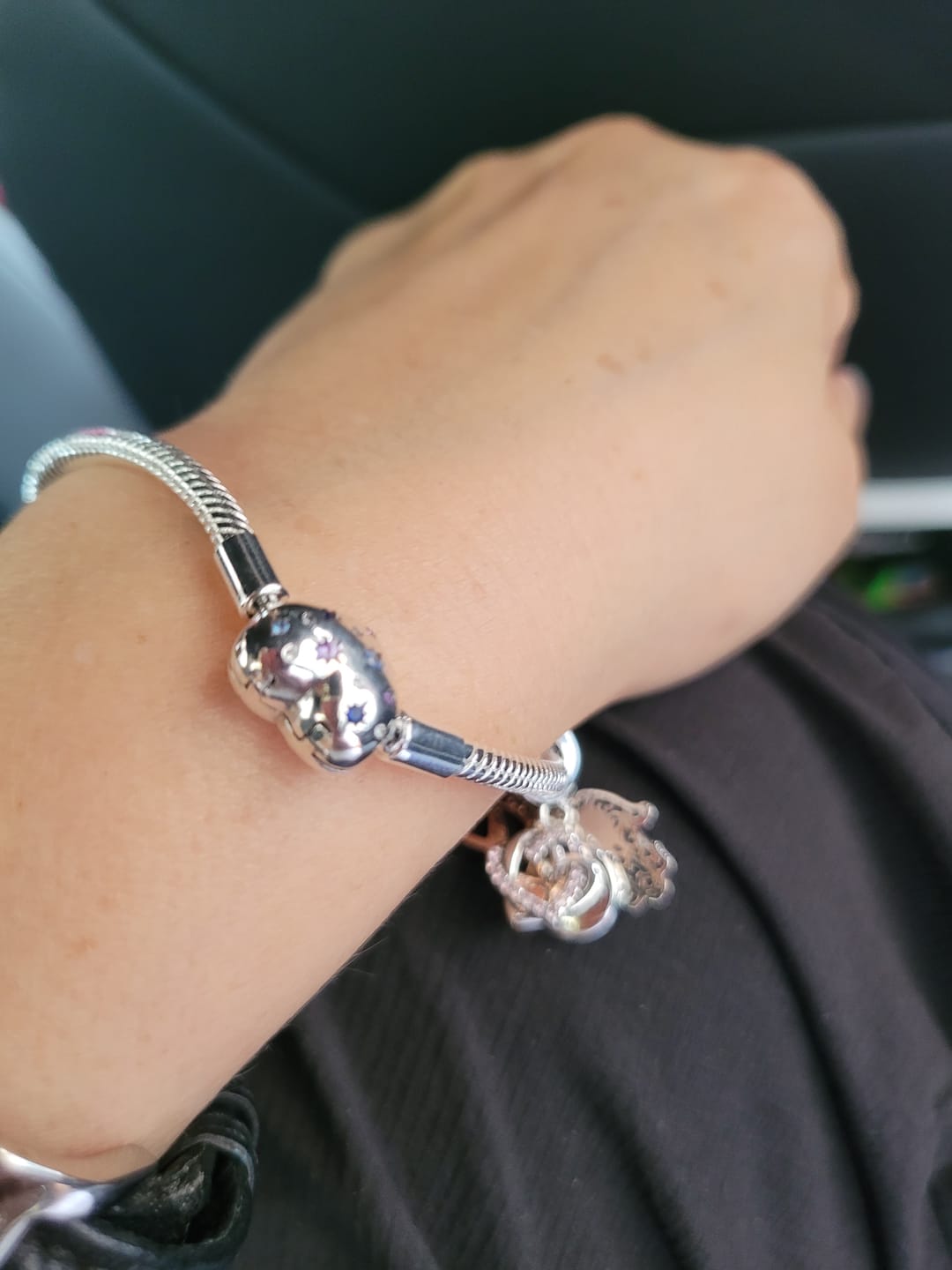 Customer photo review of Pulsera Corazón Noche Estrellada