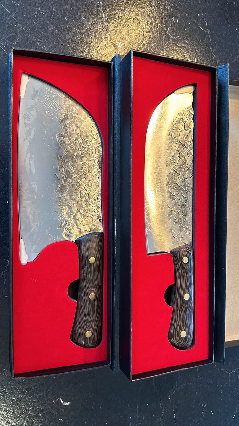 Customer photo review of Rustikales Hackmesser