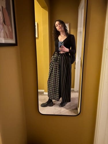 Customer photo review of FRIDA PANTS | STRIKE CHEX X STRIKE STRIPE
