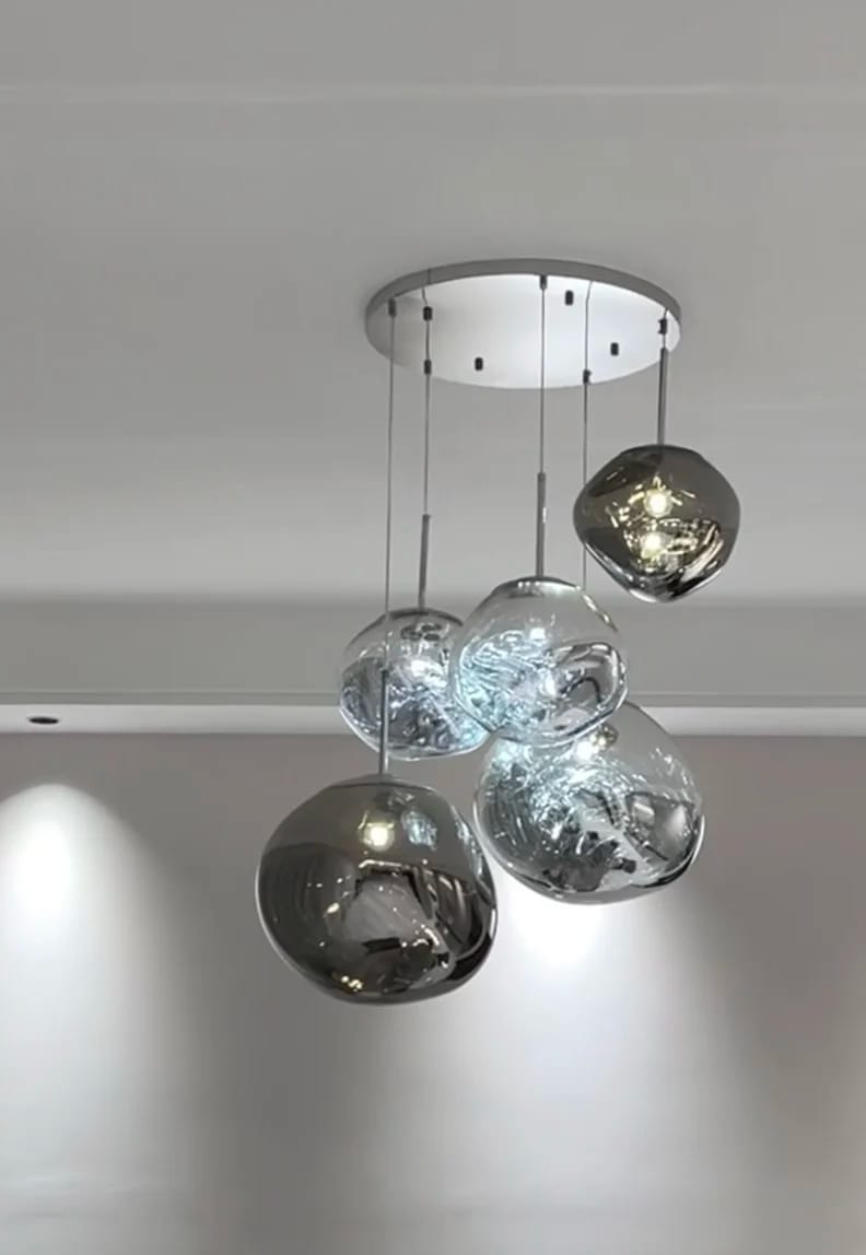 Customer photo review of Lava Bubble Pendant Chandelier