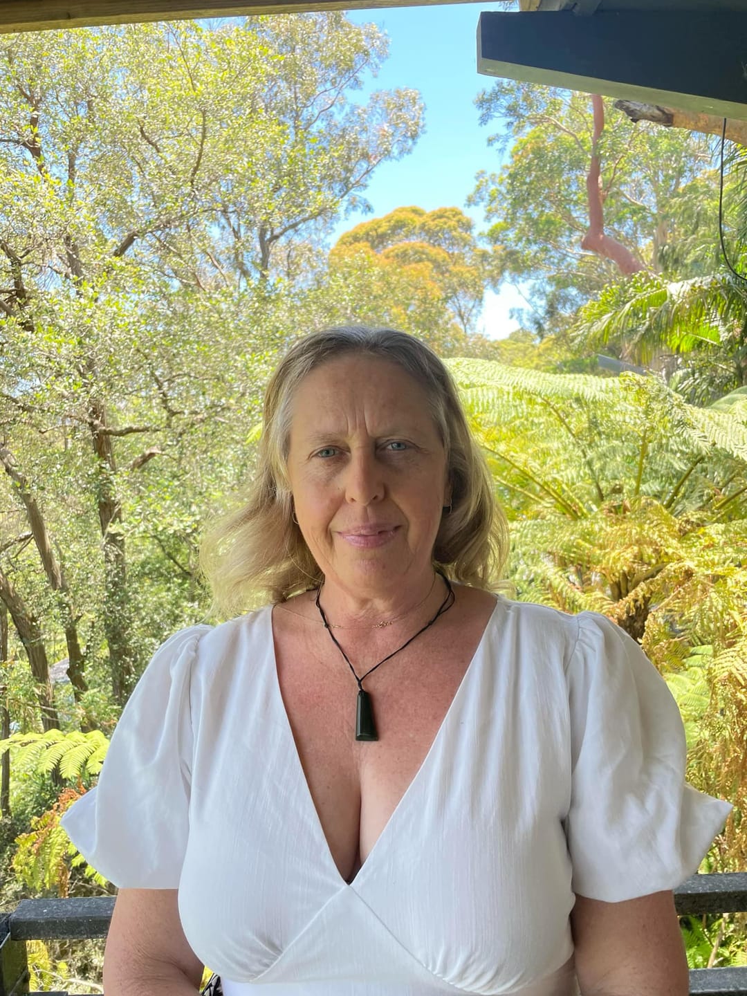 Customer photo review of NZ Greenstone Toki Pounamu Necklace