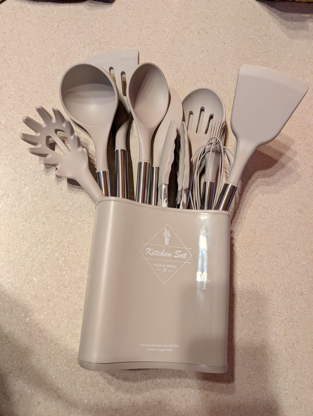 Customer photo review of Lyon Silicone Kitchen Utensils Set